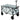 Outdoor Folding Wagon Cart with Adjustable Handle and Universal Wheels-Gray