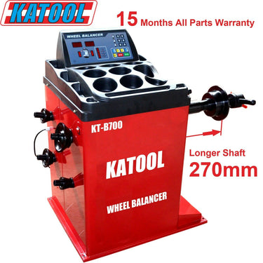 Katool KT-B700 Wheel Balancer — Katool KT-B700 Wheel Balancer + KT-MC2 Motorcycle Wheel Adaptor for Wheel Balancer