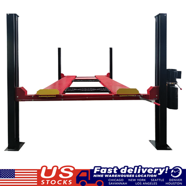 Katool KT-4H950 Heavy Duty Parking Lift 9,500 lbs Capacity — Katool KT-4H950 Heavy Duty Parking Lift with KT-RJ50 5000lbs Rolling Jack