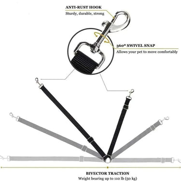 2 Pack Cat DOG PET Safety Seatbelt Car Vehicle Seat Belt Adjustable Harness Lead