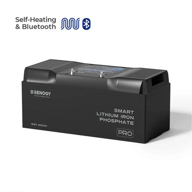 12V 200Ah Smart LiFePO4 Battery w/ Bluetooth & Self-Heating | Pro Series — 4 Pack