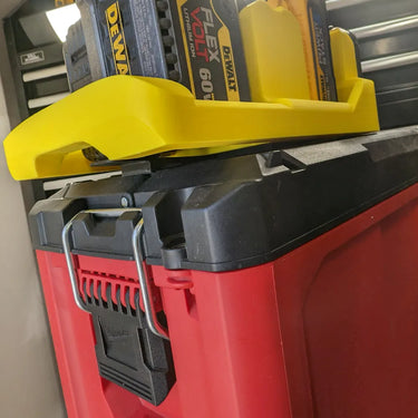 Lid Locking Dewalt 20v Battery Rack x6 (RS-D6LLBR)
