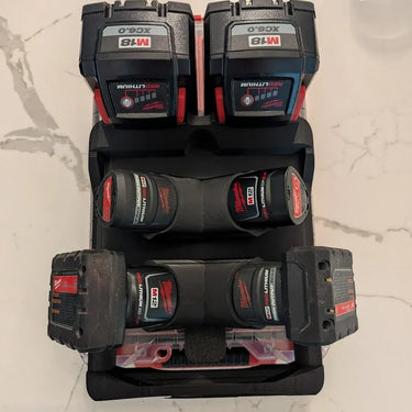 Lid Locking M12/M18 Battery Rack (RS-MBR)