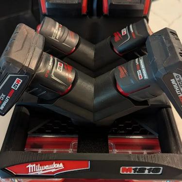 Lid Locking M12/M18 Battery Rack (RS-MBR)
