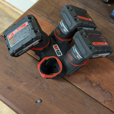 Wall Mount for M12 Batteries x4 (RS-M12BWM)