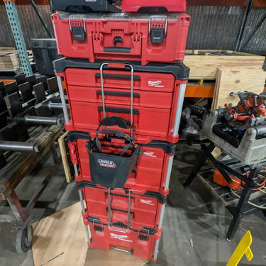 Lid Locking M12 Battery Rack x6 (RS-M12LLBR)