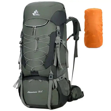 75L Camping Backpack Travel Sport Bag With Rain Cover