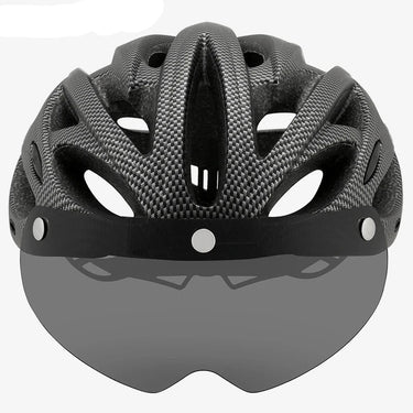 Visored Bike Helmet with LED Light