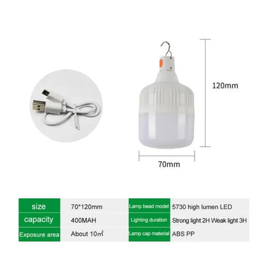 Ilumina tu aventura: luz LED de camping de 60W