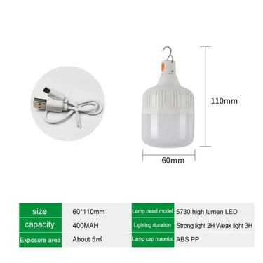 Ilumina tu aventura: luz LED de camping de 60W