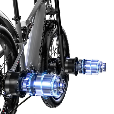 Bicicleta eléctrica de alto rendimiento con doble suspensión
