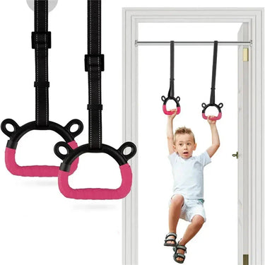 Professional-Grade Gymnastic Rings with Adjustable Straps
