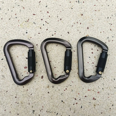 Mosquetón de aluminio de alta resistencia de 30 kN para escalada en roca