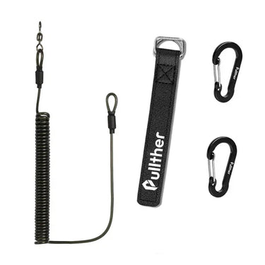 2 Meter Elastic Fishing Rod Strap with Metal Buckle