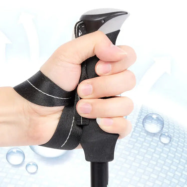 Bastones de trekking antishock telescópicos y plegables para aventuras al aire libre