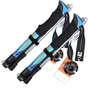 2-Piece Aluminum Trekking Poles for Hiking Snowshoeing & Backpacking
