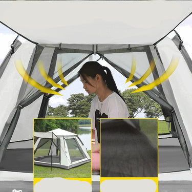 Tienda de campaña emergente para un camping sin esfuerzo