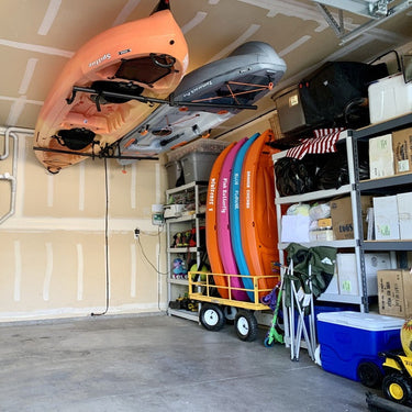 Hi-Port 2 | Estante de almacenamiento de techo ajustable | Doble | Capacidad para 150 lb