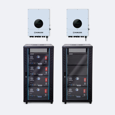 Baterías Humless IP65 para montaje en rack con inversor universal de 6 kW
