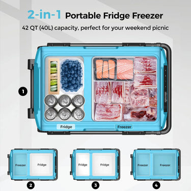 Renogy 42 Quart (40L) Portable Refrigerator — Portable Refrigerator + 72000mah Portable Power Bank