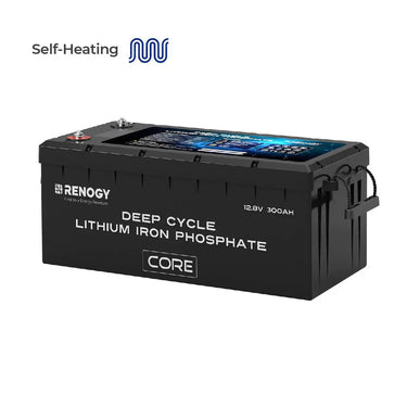 12V 300Ah Deep Cycle Lithium Iron Phosphate Battery w/Self-Heating | Core Series — 🔥4 Pack