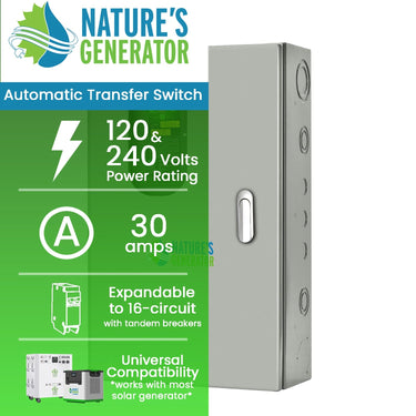 Conmutador de transferencia automática de generador de 30 A