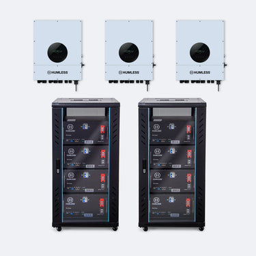 Baterías Humless IP65 para montaje en rack con inversor universal de 6 kW