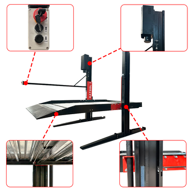 Katool KT-P2700 6,600lbs Two Post Parking Lift