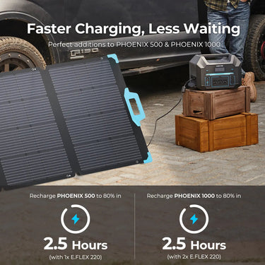 E.Flex 120/220W Portable Solar Panel — 120W