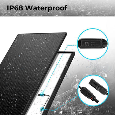 Panel solar monocristalino PERC negro de 500W Sungold Power