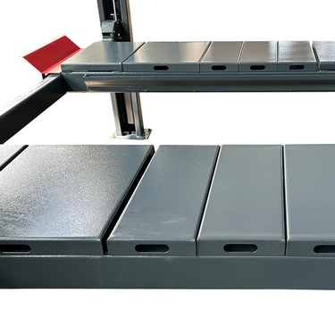 Katool KT-4H120X Heavy Duty Four Post Lift 12,000 lbs Capacity — Two Rolling Jacks