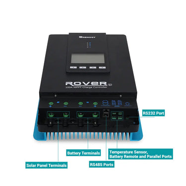 Rover 100 Amp MPPT Solar Charge Controller — 🔥w/ Renogy ONE Core & BT