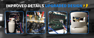 Fully Automatic R- 1234YF or R-134A Recovery, Recycle & Recharge DUAL AC2100 Machine