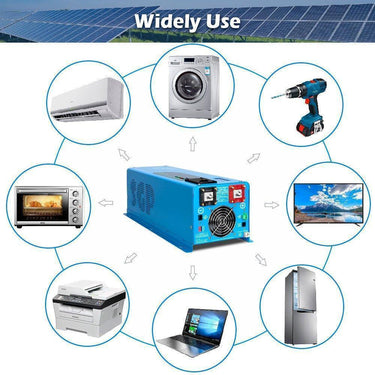 Inversor de Onda Pura de Fase Dividida Sungold Power 6000W DC 24V con Cargador