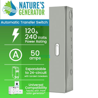Interruptor de transferencia automático de generador de 50A