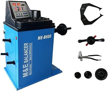 M&E ME-B600 Wheel Balancer — M&E ME-B600 Wheel Balancer + KT-MC2 Motorcycle Wheel Adaptor for Wheel Balancer