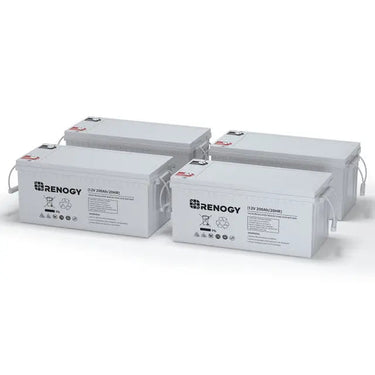 12V 100Ah/200Ah Deep Cycle AGM Battery — 200Ah / 🔥4 Pack