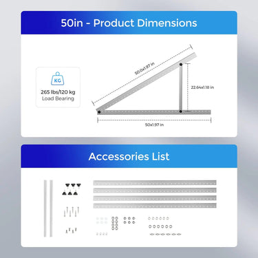 2360W Bifacial Solar Panel | 4x 590W N-Type Panels w/Tilt Mounts