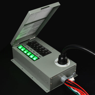 Reacondicionado - Interruptor de transferencia no automático de 6 circuitos, 120 V, 30 A