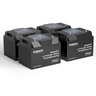 12V  100Ah Smart Lithium Iron Phosphate Battery w/Bluetooth & Self-heating Function | Pro Series