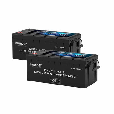 12V 300Ah Deep Cycle Lithium Iron Phosphate Battery w/Self-Heating | Core Series — 🔥4 Pack
