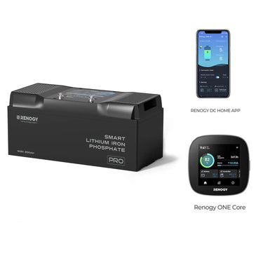 12V 100Ah/200Ah Smart LiFePO4 Battery w/ Bluetooth & Self-Heating | Pro Series — 🔥200Ah / 1*Battery + Renogy ONE Core (Value Bundle)