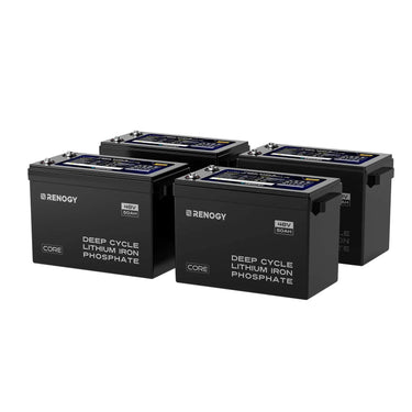48V 50Ah Smart Lithium Iron Phosphate Battery w/Self-heating | Core Series — 4 Pack
