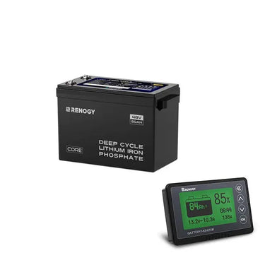 48V 50Ah Smart Lithium Iron Phosphate Battery w/Self-heating | Core Series — 4 Pack