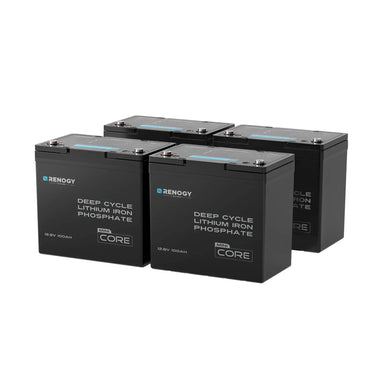 12.8V 100Ah Lithium Iron Phosphate Battery — 100Ah Mini / 🔥4 Pack