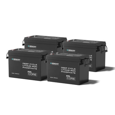 Mini Size 12V 300Ah LiFePO4 Battery w/ Low-Temperature Protection — 1 Pack Battery & Add Only $50 for a Battery Monitor