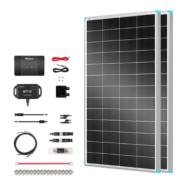 400W 12V Essential Solar Panel Kit with DC-DC Assembly — 2*200W 12V Flexible