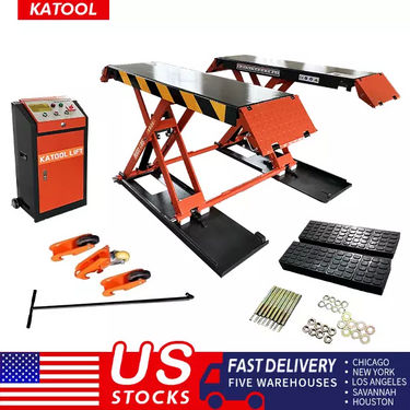 Katool KT-X90E 8000 lbs Electric Mid Rise Scissor Lift — 110V