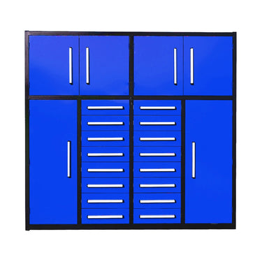 7ft Garage Storage Cabinet with 16 Drawers