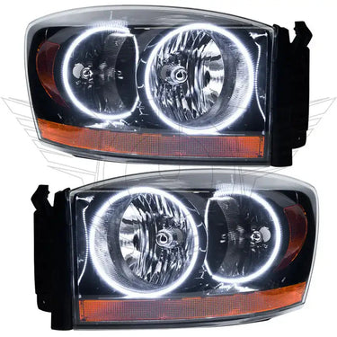 ORACLE Lighting 2006 Dodge Ram Pre-Assembled Halo Headlights - Black